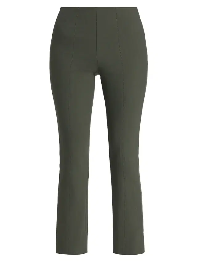 Vince Women's Cotton-Blend Seamed Skinny Pants - Night Pine
