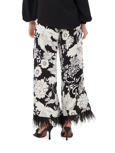 Trina Turk Women's Weekend Jacquard & Feather Pants | Thumbnail 6 Trina Turk Women's Weekend Jacquard & Feather Pants | Thumbnail 6