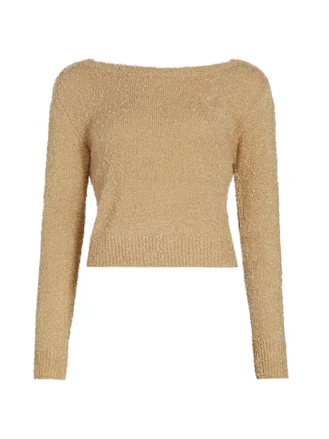 Women's Bouclé Sweater - Soft Fawn