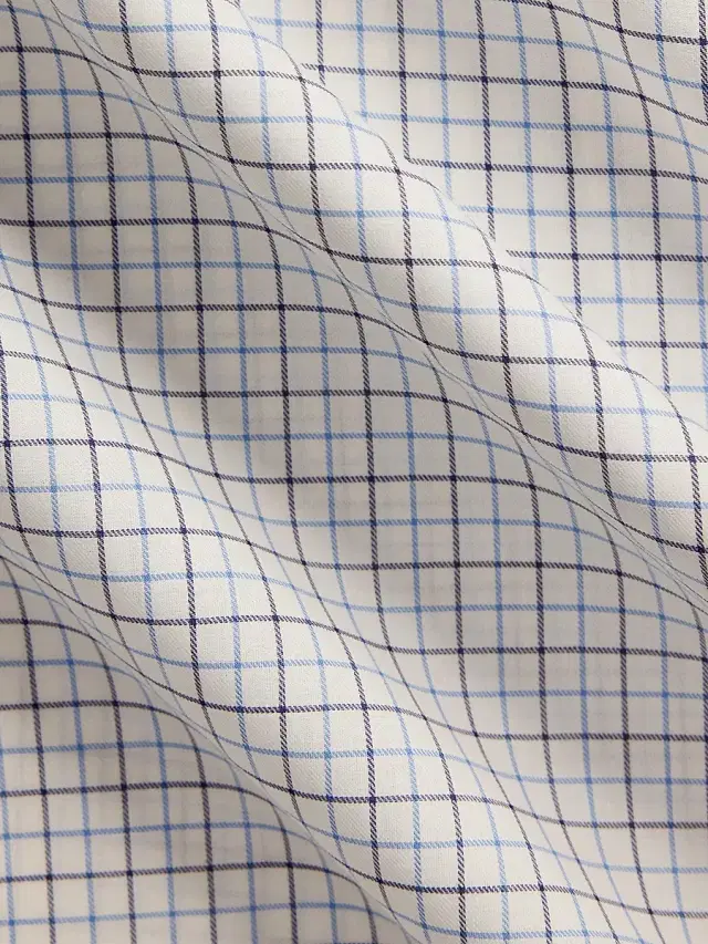 Ralph Lauren Purple Label Men's Tattersall Twill Shirt - Navy Blue