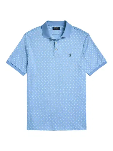 Polo Ralph Lauren Men's Custom-Slim Paisley Cotton Polo Shirt - Powder Purple Mini Paisley | Thumbnail 6 Polo Ralph Lauren Men's Custom-Slim Paisley Cotton Polo Shirt - Powder Purple Mini Paisley | Thumbnail 6