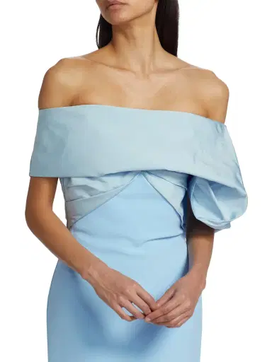 Safiyaa Women's Draped Off-The-Shoulder Gown - Vista On Vista | Thumbnail 5 Safiyaa Women's Draped Off-The-Shoulder Gown - Vista On Vista | Thumbnail 5