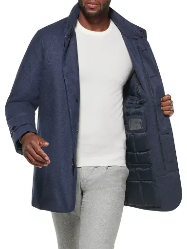 Norwegian Wool Men's Slim-Fit Hooded Car Coat | Thumbnail 4 Norwegian Wool Men's Slim-Fit Hooded Car Coat | Thumbnail 4