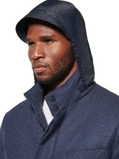 Norwegian Wool Men's Slim-Fit Hooded Car Coat | Thumbnail 6 Norwegian Wool Men's Slim-Fit Hooded Car Coat | Thumbnail 6
