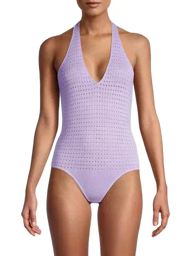 Victor Glemaud Women's Laser-Dot Halter Bodysuit | Thumbnail 3 Victor Glemaud Women's Laser-Dot Halter Bodysuit | Thumbnail 3