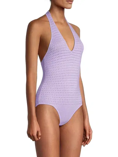 Victor Glemaud Women's Laser-Dot Halter Bodysuit | Thumbnail 4 Victor Glemaud Women's Laser-Dot Halter Bodysuit | Thumbnail 4