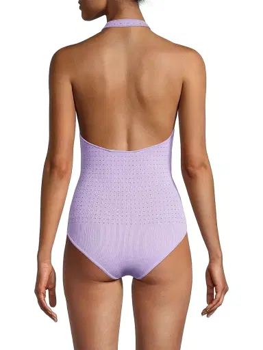 Victor Glemaud Women's Laser-Dot Halter Bodysuit | Thumbnail 5 Victor Glemaud Women's Laser-Dot Halter Bodysuit | Thumbnail 5