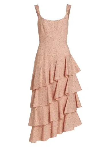 Markarian Women's La Danse Tiered Ruffle Corset Dress - Pink Floral | Thumbnail 7 Markarian Women's La Danse Tiered Ruffle Corset Dress - Pink Floral | Thumbnail 7
