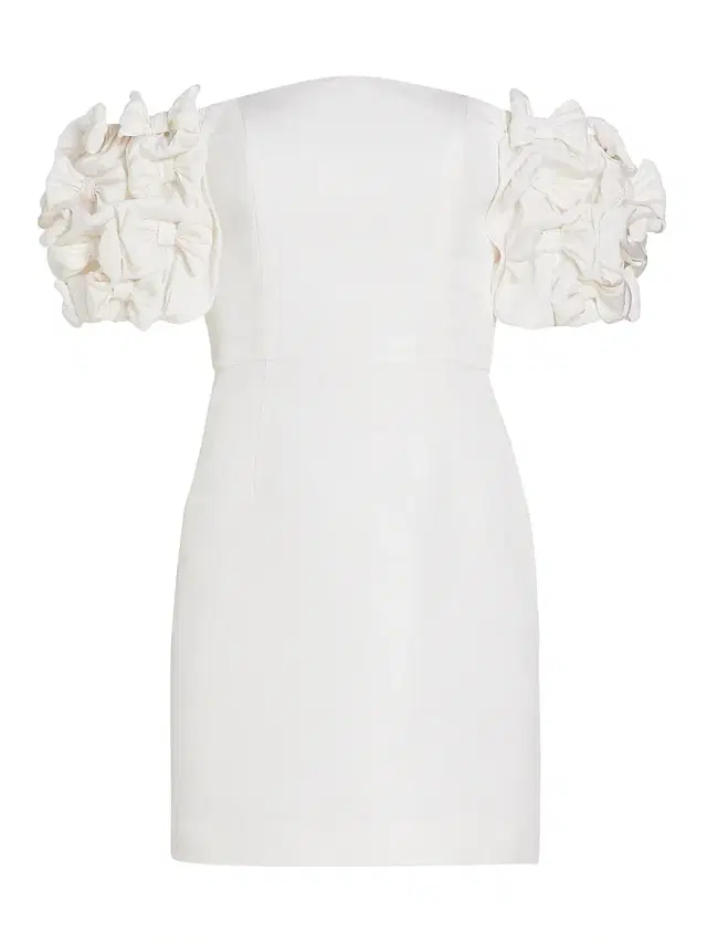 Alexia María Women's Olivia Bow-Sleeve Silk Minidress - White