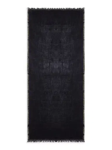 Faliero Sarti Women's Scintilla Metallic Trim Wool-Blend Scarf - Black Multi | Thumbnail 2 Faliero Sarti Women's Scintilla Metallic Trim Wool-Blend Scarf - Black Multi | Thumbnail 2