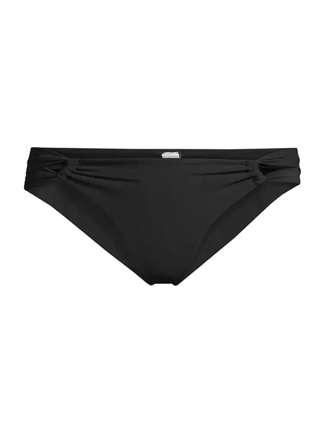 SARA CRISTINA Women's Narcissus Low-Rise Bikini Bottom - Black
