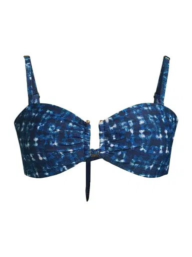 Change of Scenery Women's Denim Noir Gina Bikini Top - Denim Noir - Size Large | Thumbnail 1 Change of Scenery Women's Denim Noir Gina Bikini Top - Denim Noir - Size Large | Thumbnail 1
