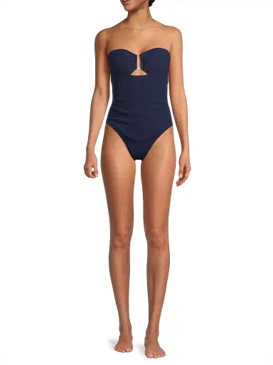 Change of Scenery Women's Juliette Texture One-Piece Swimsuit - Navy Texture - Size Large | Thumbnail 2 Change of Scenery Women's Juliette Texture One-Piece Swimsuit - Navy Texture - Size Large | Thumbnail 2