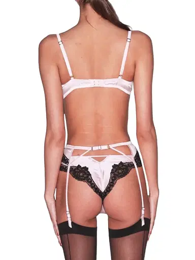 Fleur du Mal Women's x Marilyn Monroe All About Eve Silk Balconette Bra | Thumbnail 6 Fleur du Mal Women's x Marilyn Monroe All About Eve Silk Balconette Bra | Thumbnail 6