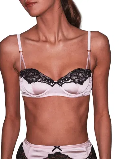 Fleur du Mal Women's x Marilyn Monroe All About Eve Silk Balconette Bra | Thumbnail 7 Fleur du Mal Women's x Marilyn Monroe All About Eve Silk Balconette Bra | Thumbnail 7