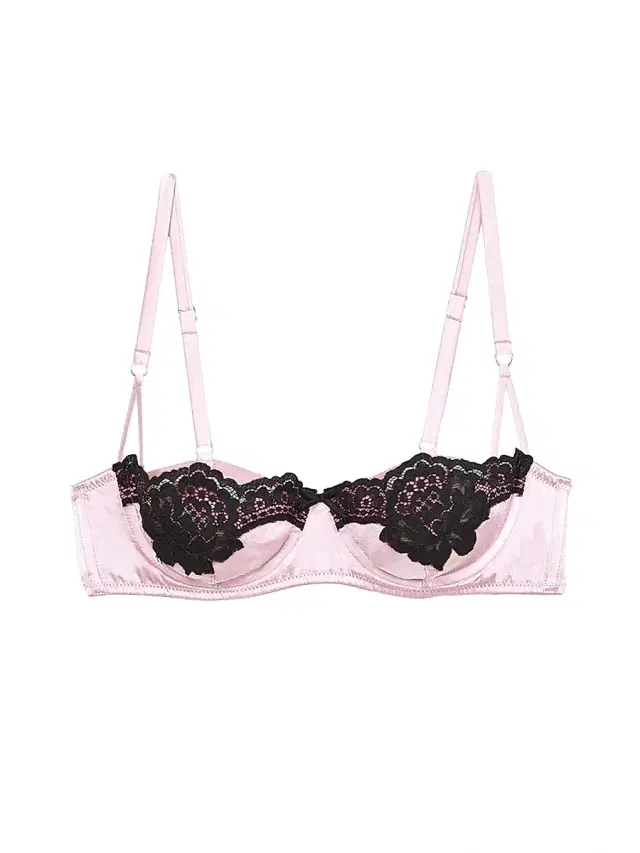 Women's  x Marilyn Monroe All About Eve Silk Balconette Bra - Baby Rose