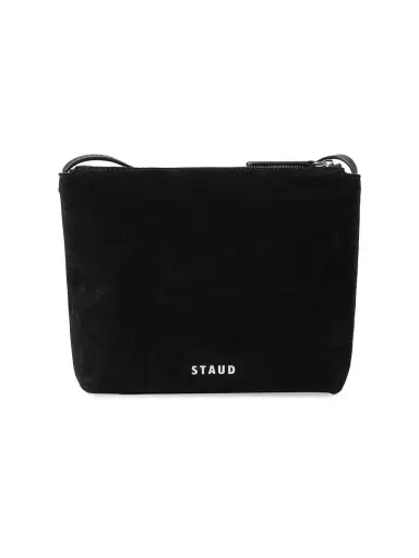 Staud Women's STAUD COURT Ace Leather Crossbody Bag - Black | Thumbnail 4 Staud Women's STAUD COURT Ace Leather Crossbody Bag - Black | Thumbnail 4