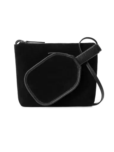 Staud Women's STAUD COURT Ace Leather Crossbody Bag - Black | Thumbnail 8 Staud Women's STAUD COURT Ace Leather Crossbody Bag - Black | Thumbnail 8