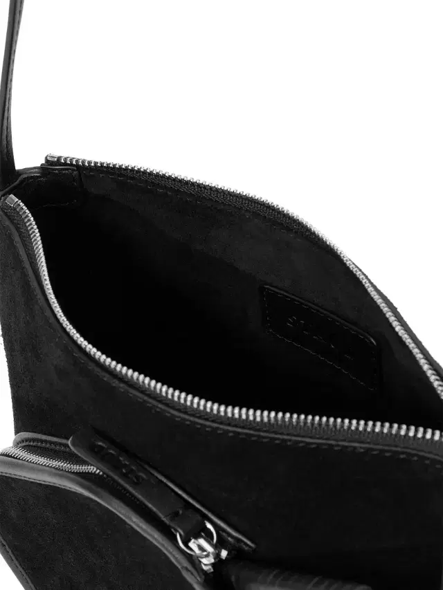Women's STAUD COURT Ace Leather Crossbody Bag - Black