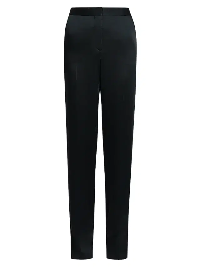 Stella McCartney Women's High-Rise Straight-Leg Pants - Black