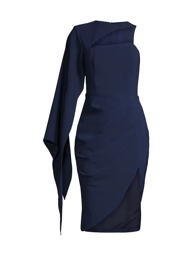 Lavish Alice Women's Gianna Cape-Sleeve Mini-Dress - Navy