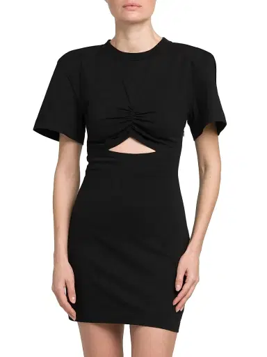 Nensi Dojaka Women's Cut-Out Mini T-Shirt Dress - Black | Thumbnail 3