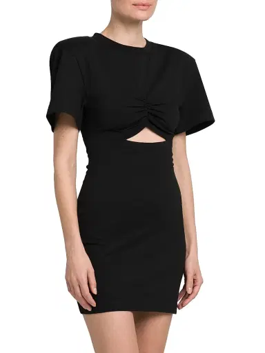 Nensi Dojaka Women's Cut-Out Mini T-Shirt Dress - Black | Thumbnail 4