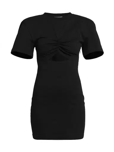 Nensi Dojaka Women's Cut-Out Mini T-Shirt Dress - Black | Thumbnail 1