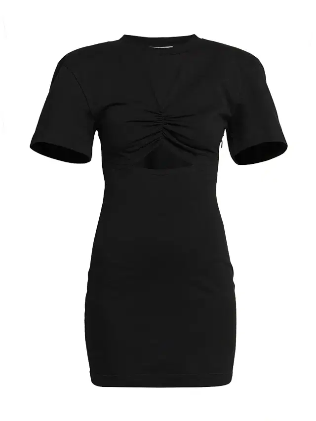 Nensi Dojaka Women's Cut-Out Mini T-Shirt Dress - Black