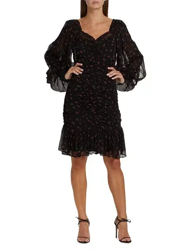 byTiMo Women's Floral Ruched Minidress - Petite Flowers | Thumbnail 2 byTiMo Women's Floral Ruched Minidress - Petite Flowers | Thumbnail 2