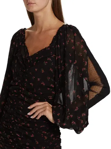 byTiMo Women's Floral Ruched Minidress - Petite Flowers | Thumbnail 6 byTiMo Women's Floral Ruched Minidress - Petite Flowers | Thumbnail 6