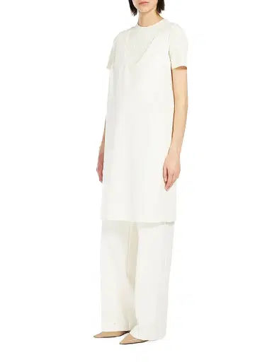 Max Mara Women's Orche Jersey Trousers - White | Thumbnail 2 Max Mara Women's Orche Jersey Trousers - White | Thumbnail 2