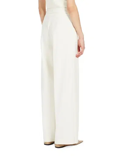 Max Mara Women's Orche Jersey Trousers - White | Thumbnail 3 Max Mara Women's Orche Jersey Trousers - White | Thumbnail 3