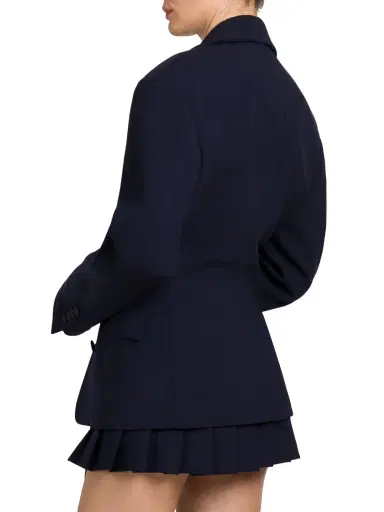 Off-White Women's Single-Breasted Wool-Blend Blazer - Cobalt Blue | Thumbnail 4 Off-White Women's Single-Breasted Wool-Blend Blazer - Cobalt Blue | Thumbnail 4