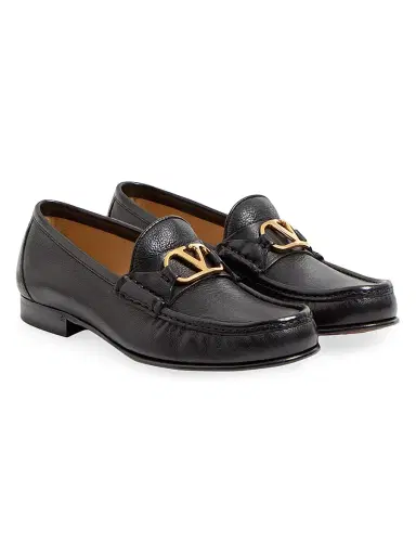 Valentino Garavani Women's VLogo Signature Buffalo Loafers 20MM | Thumbnail 2 Valentino Garavani Women's VLogo Signature Buffalo Loafers 20MM | Thumbnail 2