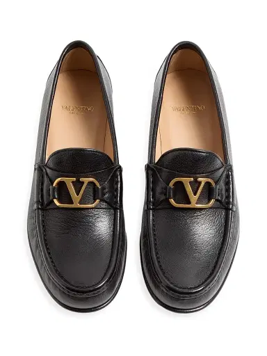 Valentino Garavani Women's VLogo Signature Buffalo Loafers 20MM | Thumbnail 4 Valentino Garavani Women's VLogo Signature Buffalo Loafers 20MM | Thumbnail 4