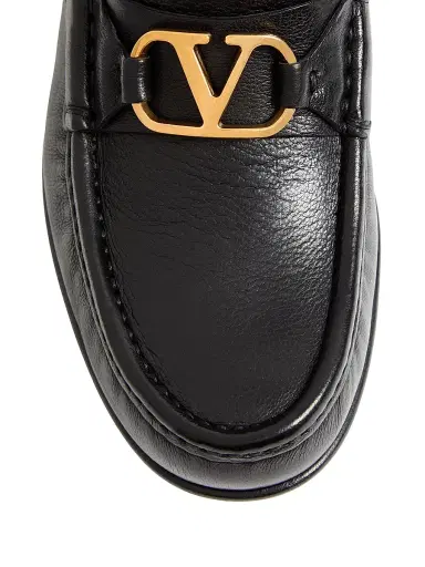 Valentino Garavani Women's VLogo Signature Buffalo Loafers 20MM | Thumbnail 5 Valentino Garavani Women's VLogo Signature Buffalo Loafers 20MM | Thumbnail 5