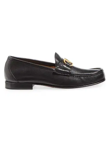 Valentino Garavani Women's VLogo Signature Buffalo Loafers 20MM | Thumbnail 1 Valentino Garavani Women's VLogo Signature Buffalo Loafers 20MM | Thumbnail 1