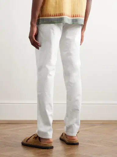 Orlebar Brown Fallon Straight-Leg Cotton-Blend Twill Trousers - Men | Thumbnail 3