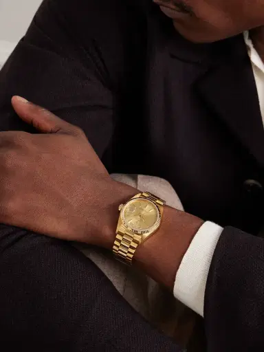 Windsor Pre-Owned 1987 Rolex Oyster Perpetual Day-Date Automatic 36mm 18-Karat Gold Watch, Ref. No. 18038 - Men | Thumbnail 2 Windsor Pre-Owned 1987 Rolex Oyster Perpetual Day-Date Automatic 36mm 18-Karat Gold Watch, Ref. No. 18038 - Men | Thumbnail 2
