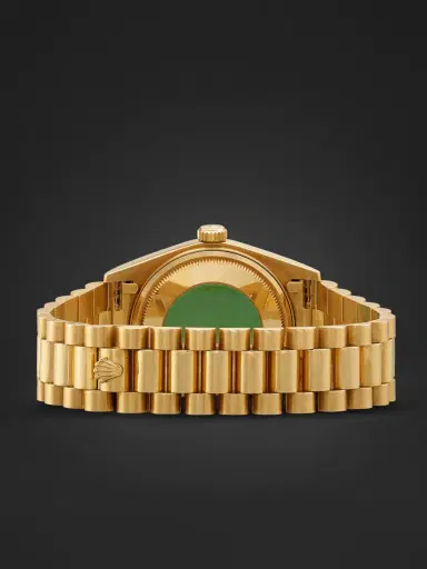 Windsor Pre-Owned 1987 Rolex Oyster Perpetual Day-Date Automatic 36mm 18-Karat Gold Watch, Ref. No. 18038 - Men | Thumbnail 6 Windsor Pre-Owned 1987 Rolex Oyster Perpetual Day-Date Automatic 36mm 18-Karat Gold Watch, Ref. No. 18038 - Men | Thumbnail 6