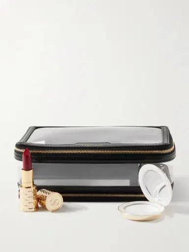 Anya Hindmarch In-flight Leather-trimmed Pvc Cosmetics Case | Thumbnail 2 Anya Hindmarch In-flight Leather-trimmed Pvc Cosmetics Case | Thumbnail 2