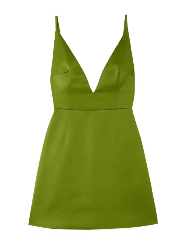 Vero Open-back Recycled-satin Mini Dress