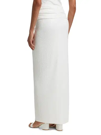 Michael Kors Collection Women's Pareo Sequined Maxi Skirt - Optic White | Thumbnail 5