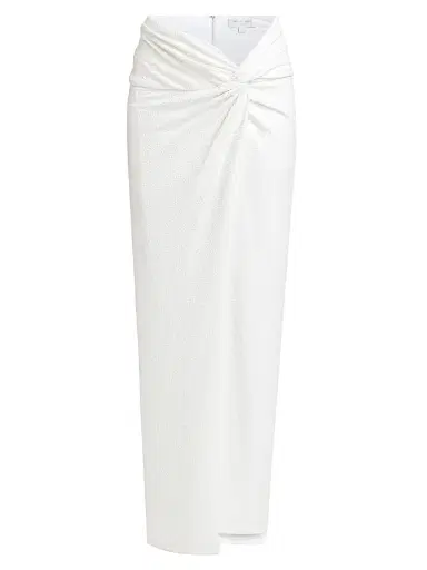 Michael Kors Collection Women's Pareo Sequined Maxi Skirt - Optic White | Thumbnail 1
