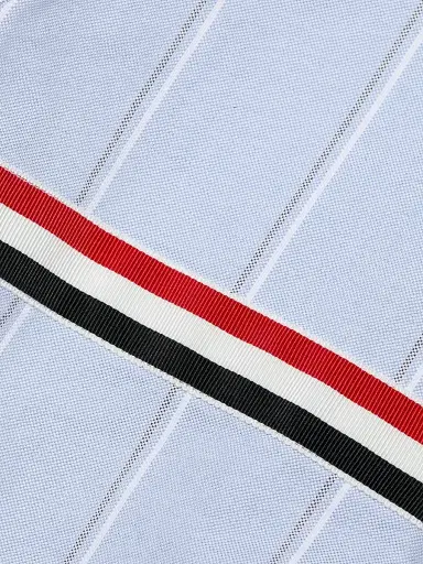 Thom Browne Women's Shadow Stripe Cropped Oxford Shirt | Thumbnail 7 Thom Browne Women's Shadow Stripe Cropped Oxford Shirt | Thumbnail 7