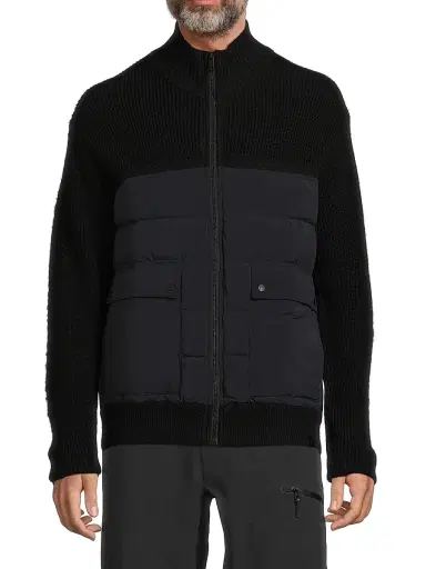 Head Sportswear Men's Legacy Hybrid Mid-Layer Jacket - Black | Thumbnail 3 Head Sportswear Men's Legacy Hybrid Mid-Layer Jacket - Black | Thumbnail 3