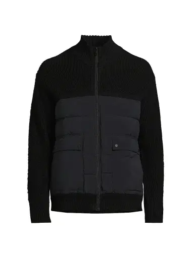 Head Sportswear Men's Legacy Hybrid Mid-Layer Jacket - Black | Thumbnail 1 Head Sportswear Men's Legacy Hybrid Mid-Layer Jacket - Black | Thumbnail 1