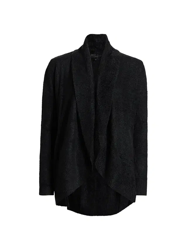 Barefoot Dreams Women's Cozychic Lite Circle Cardigan - Black