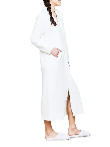 Barefoot Dreams Women's Cozychic Full Zip V-Neck Lounger | Thumbnail 3